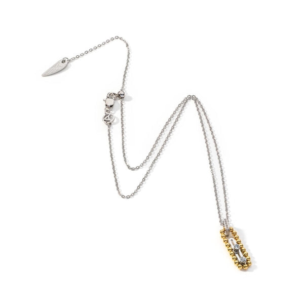 AN JEWELS JEWELRY Mod. AL.NSOK02SYC elegant necklace with silver and gold accents