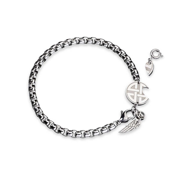 AN JEWELS JEWELRY Mod. AV.BMGLB05S silver bracelet with charms