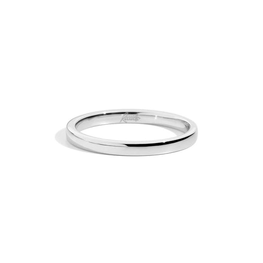 An elegant and minimalist ring design of ANELLI RECARLO MOD. W14FD006_BH.