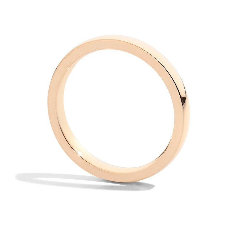ANELLI RECARLO MOD. W14FD006_GH gold ring with a minimalist design, perfect for elegant jewelry collections.