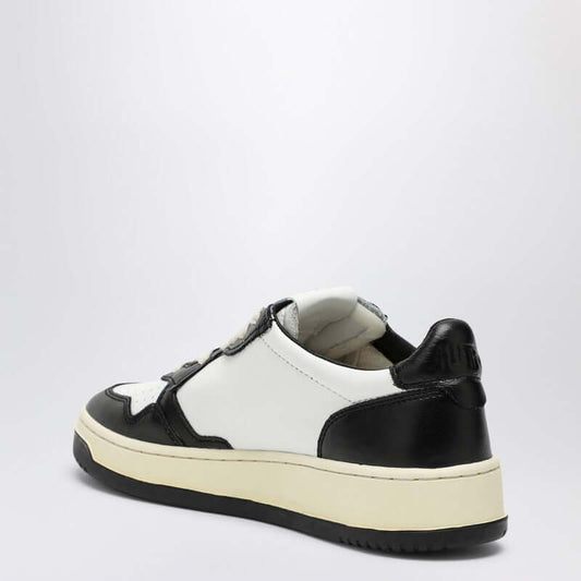 AUTRY Medalist black/white leather trainer