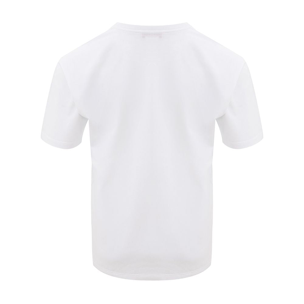 Back view of Alexander McQueen White Cotton T-Shirt with crew neck and short sleeves, European size 36, 100% cotton.