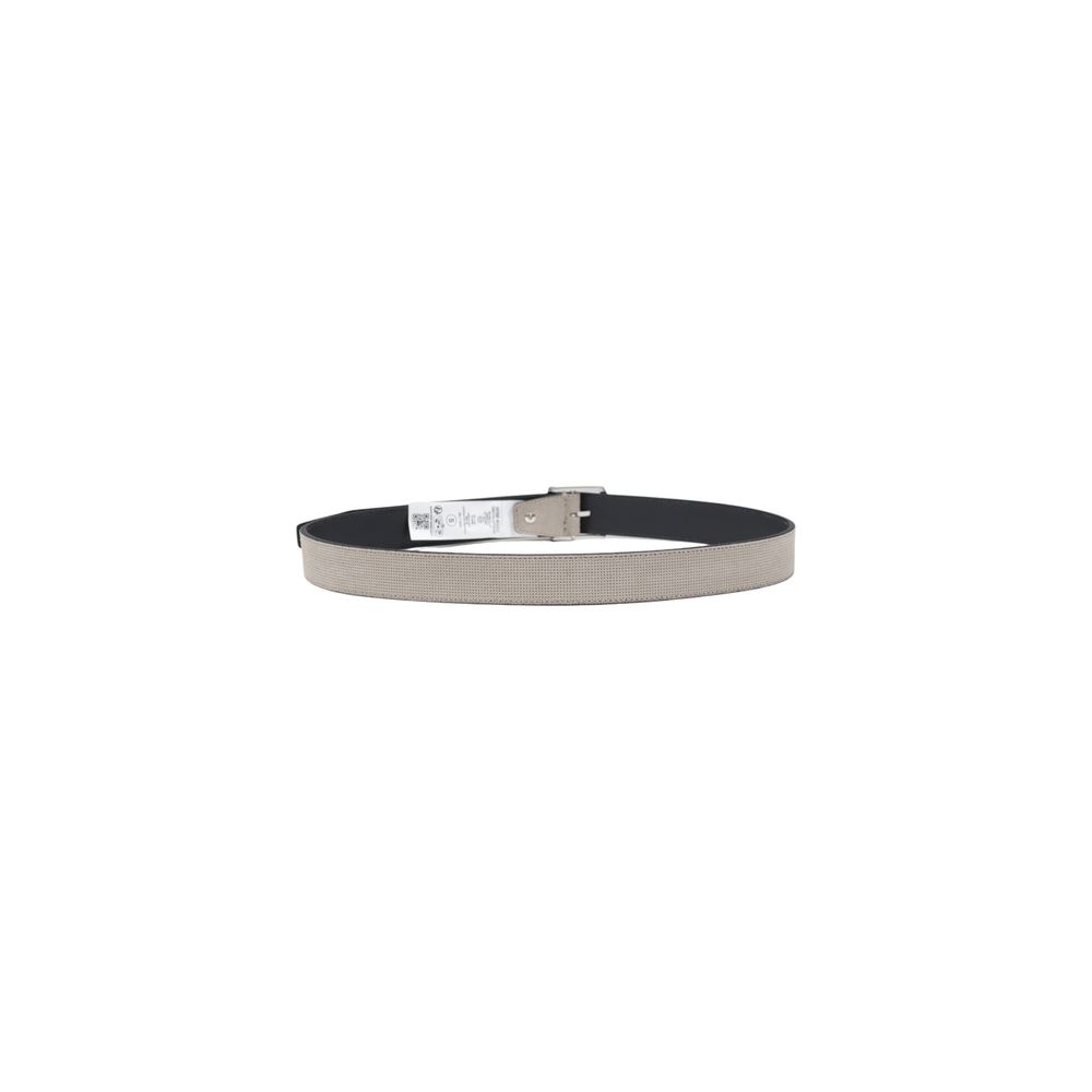 Antony Morato Gray Leather Regular Belt