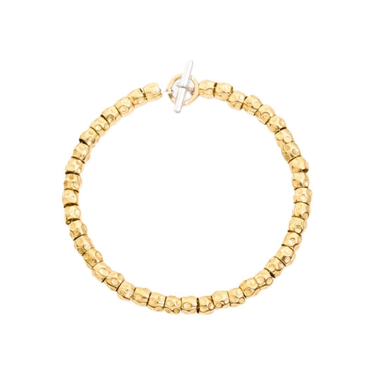 BRACCIALI DODO MOD. DBB905AGRANEGOGOAL gold bracelet with toggle clasp