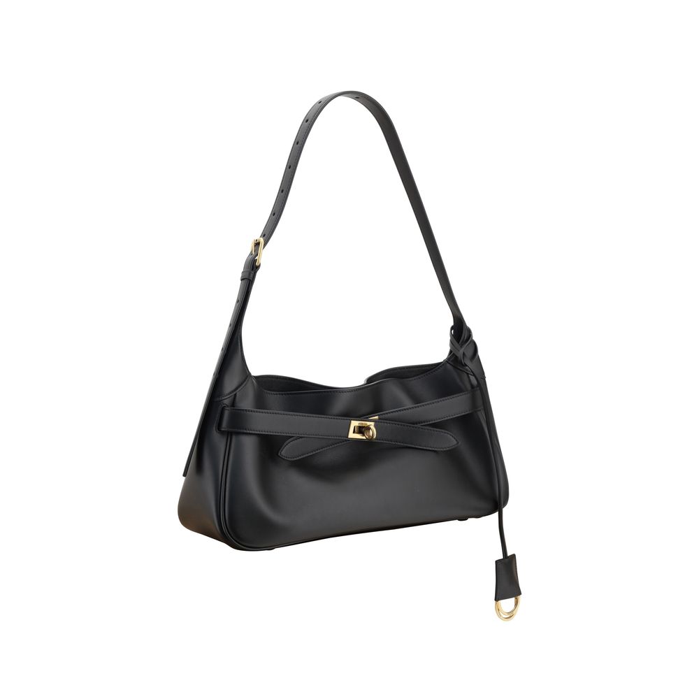 Front view with bag zipped and handles upright.