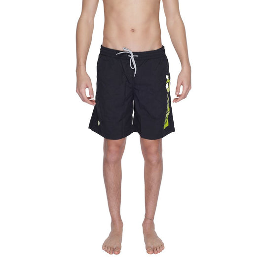 Blauer Black Polyamide Swim Shorts Blauer