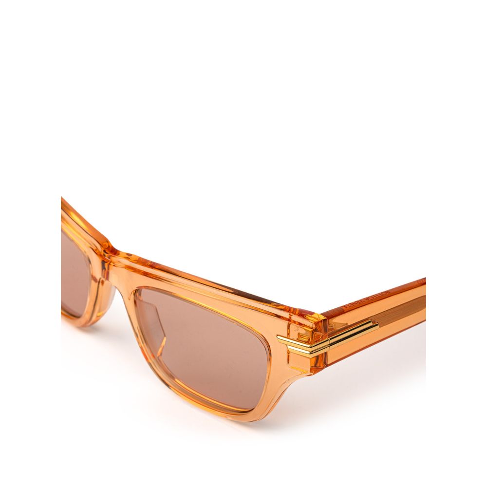 Bottega Veneta Orange Acetate Sunglasses
