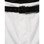 Brunello Cucinelli White Cotton Men Dress Tapered Pants PAN75614-64