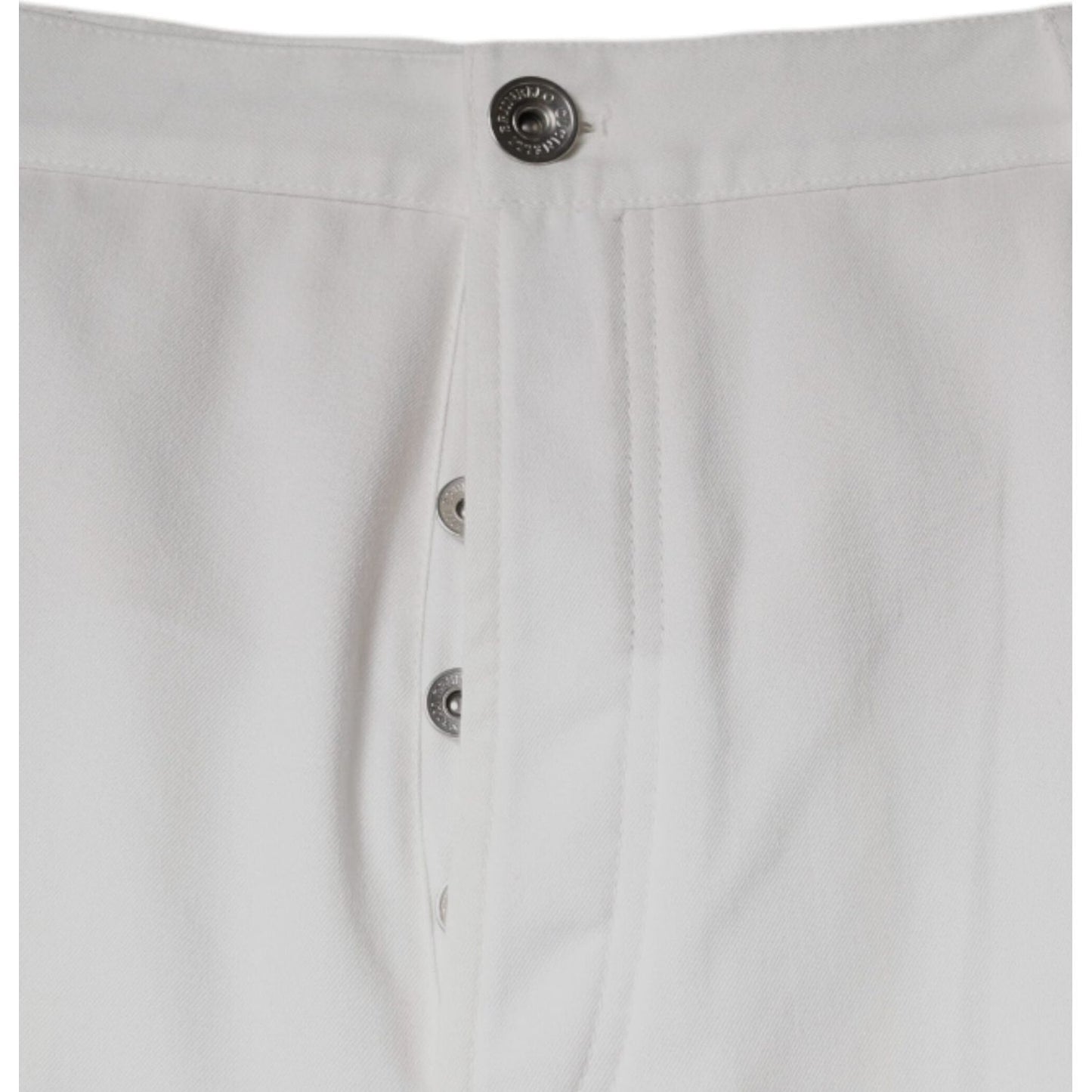 Brunello Cucinelli White Cotton Men Dress Tapered Pants PAN75614-64