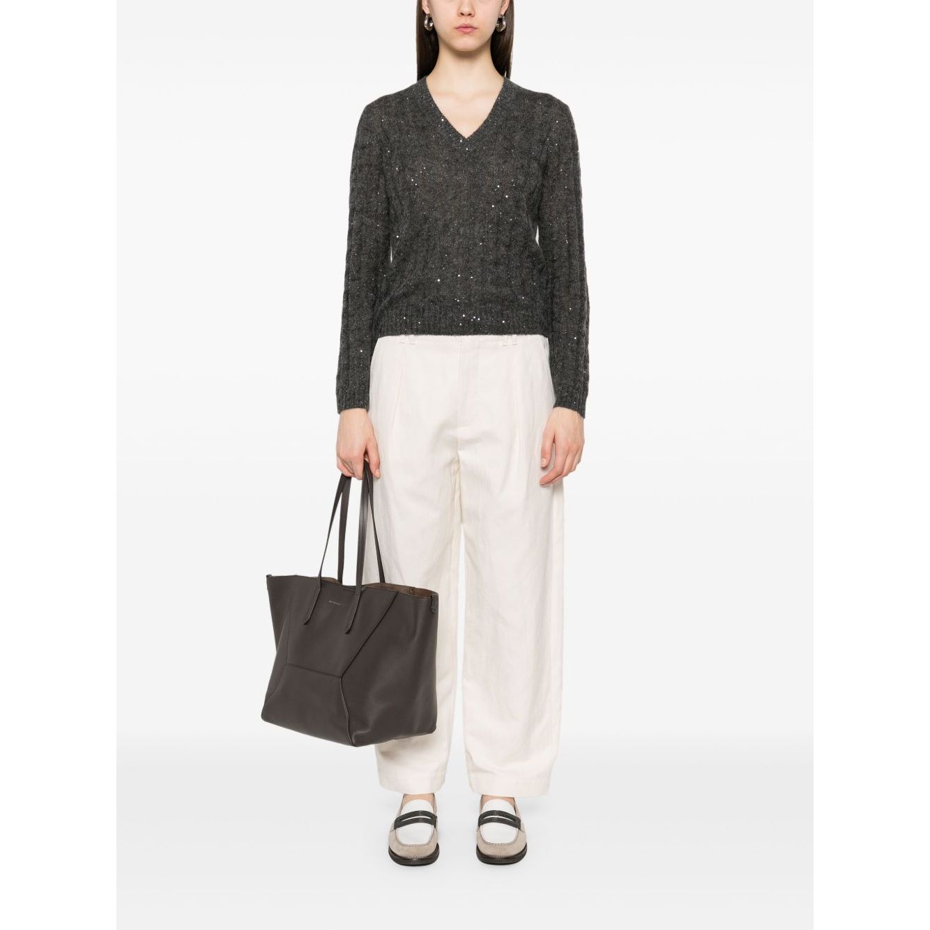 Brunello Cucinelli Cable-knit sweater Topwear