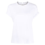 Brunello Cucinelli Chain-trim round-neck t-shirt Topwear