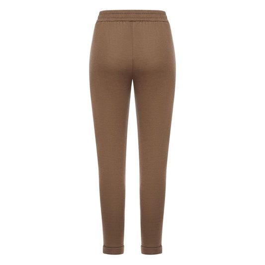 Brunello Cucinelli Cotton And Silk Blend Trousers Trousers