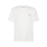Brunello Cucinelli Cotton jersey crew neck T-shirt with logo Topwear