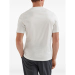 Brunello Cucinelli Cotton jersey crew neck T-shirt with logo Topwear