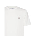 Brunello Cucinelli Cotton jersey crew neck T-shirt with logo Topwear