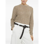 Brunello Cucinelli Dazzling Rib sweater in Soft wool, cashmere and mohair Topwear