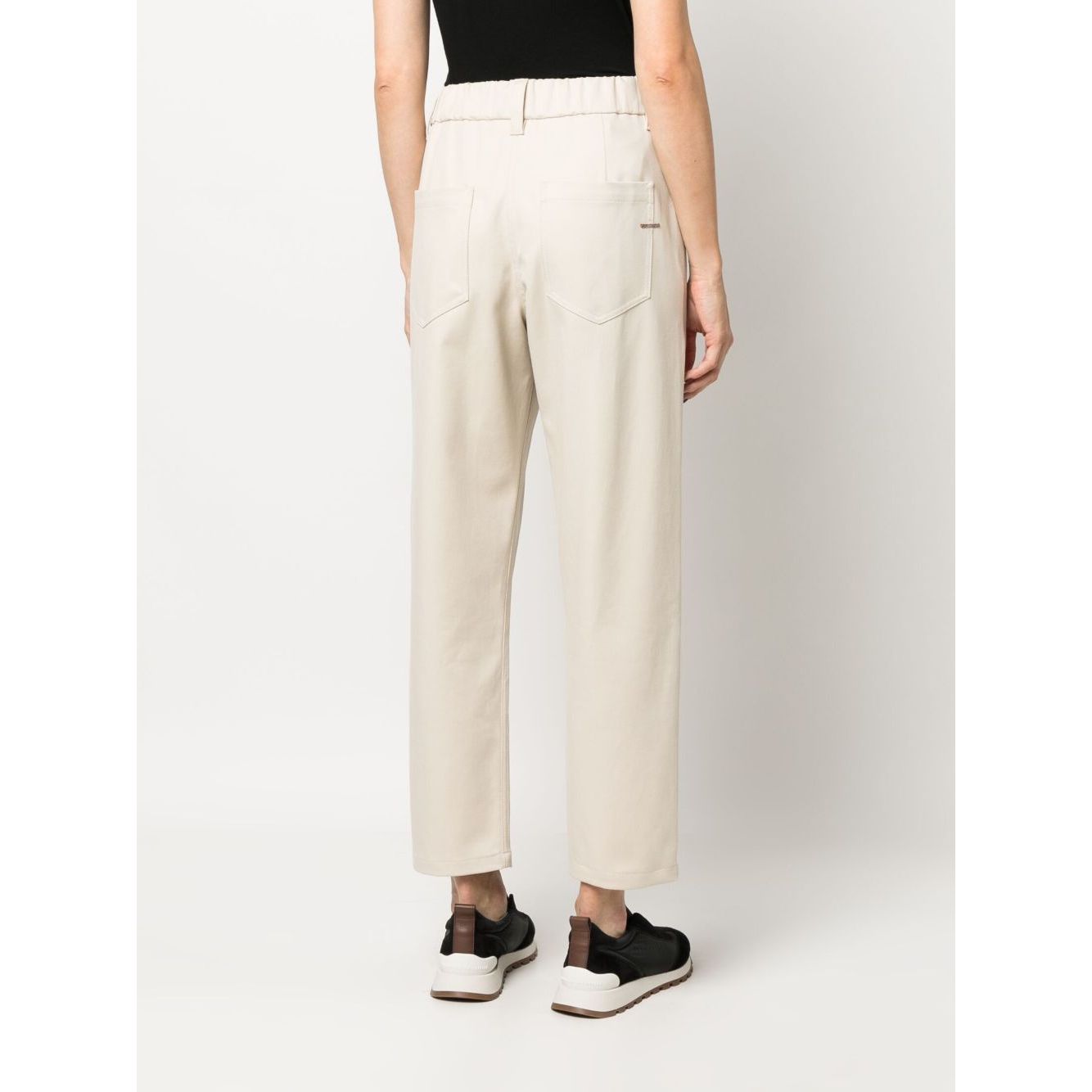 Brunello Cucinelli Elasticated straight-leg trousers Trousers