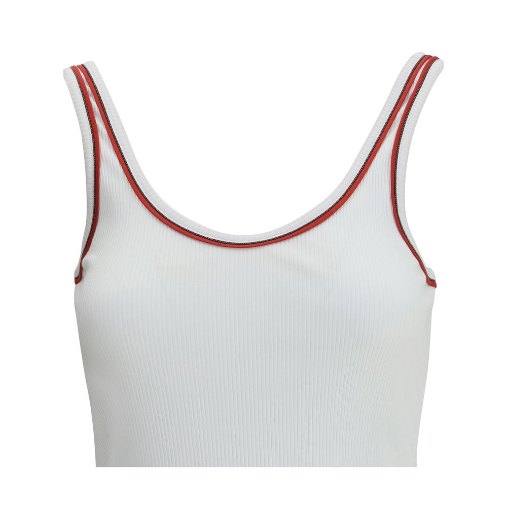 Front view with bag zipped and handles upright.