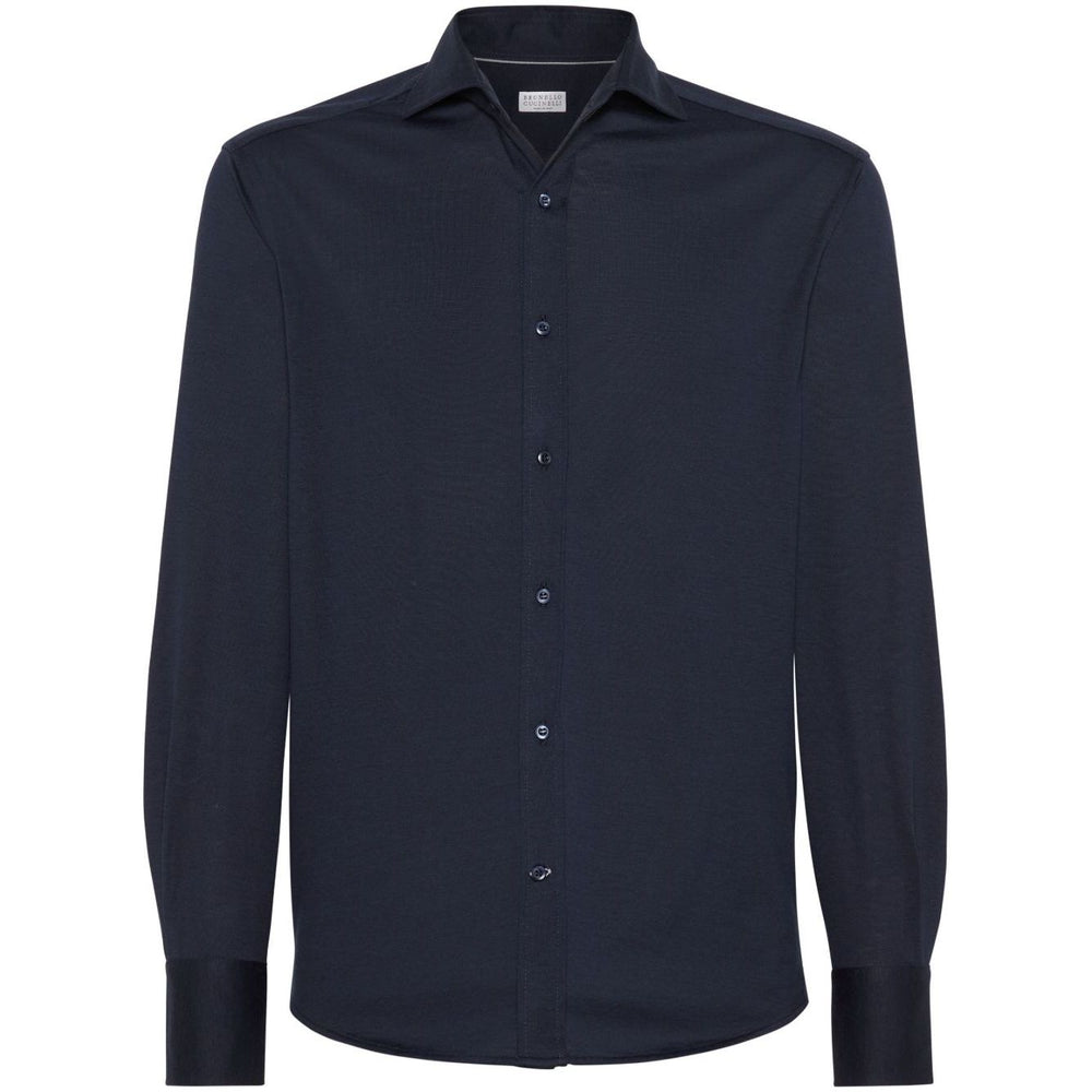 Brunello Cucinelli Shirts Blue Shirts
