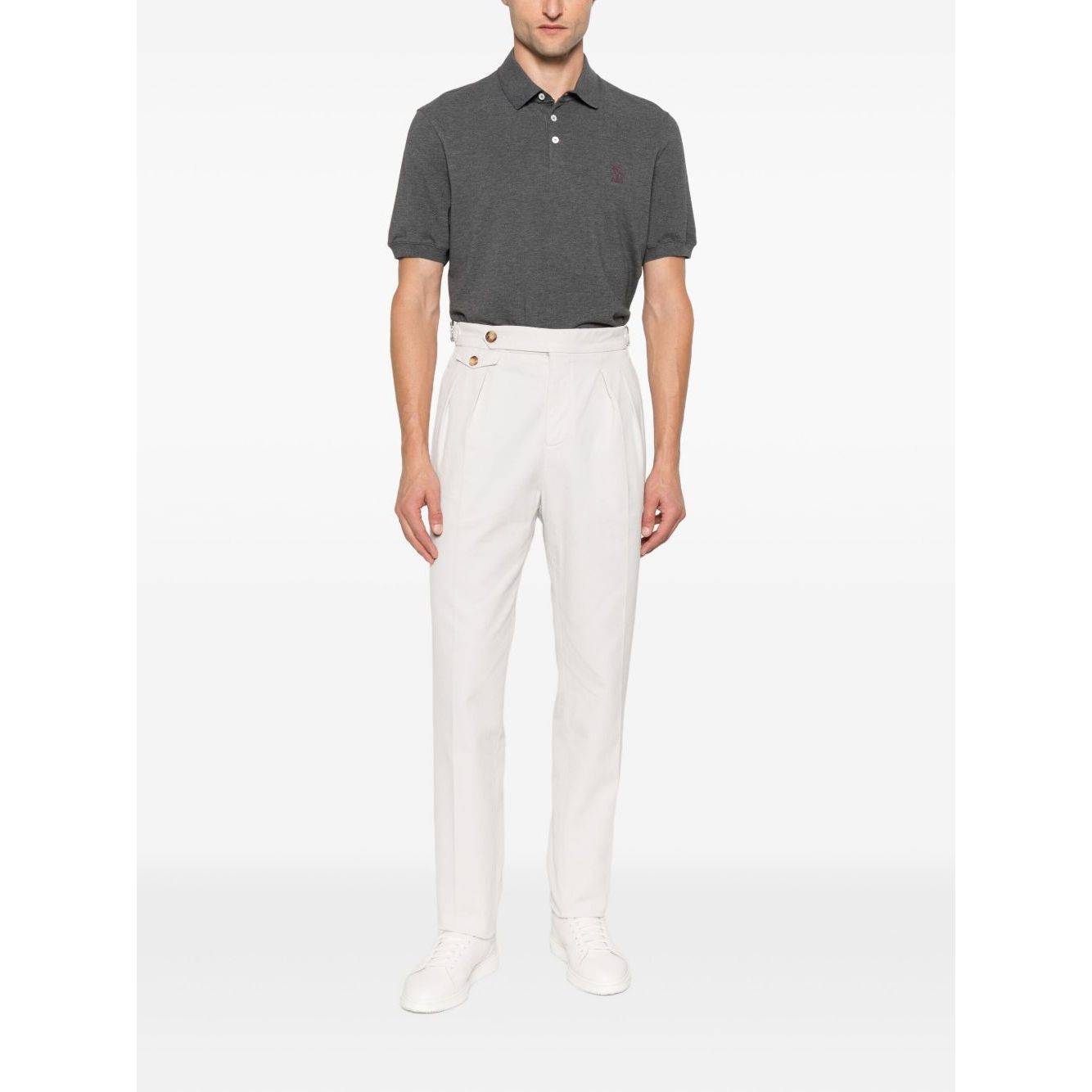 Brunello Cucinelli Short-sleeve polo shirt Topwear