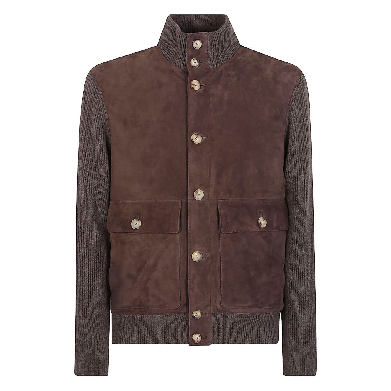 Brunello Cucinelli Suede and cashmere blouson jacket Jackets