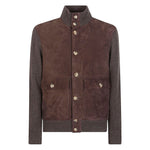 Brunello Cucinelli Suede and cashmere blouson jacket Jackets