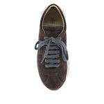 Brunello Cucinelli Suede runners with shiny tab Sneakers
