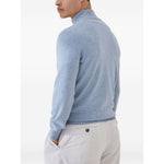 Brunello Cucinelli Sweaters Clear Blue Topwear