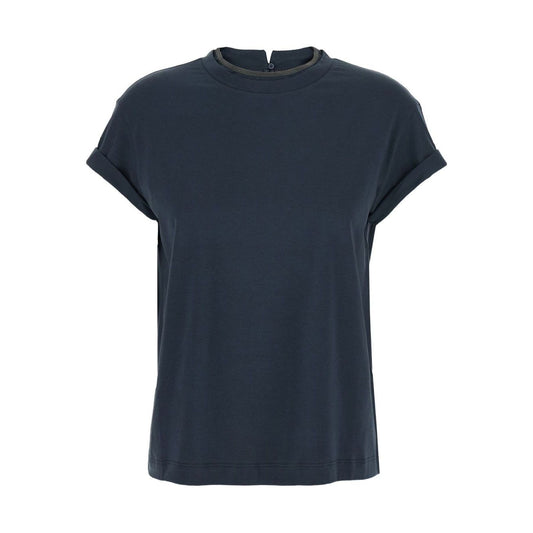 Brunello Cucinelli T-shirts and Polos Blue