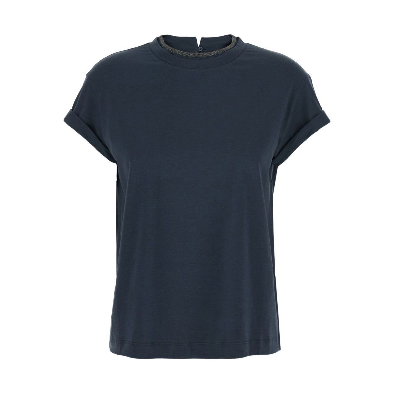 Brunello Cucinelli T-shirts and Polos Blue Topwear