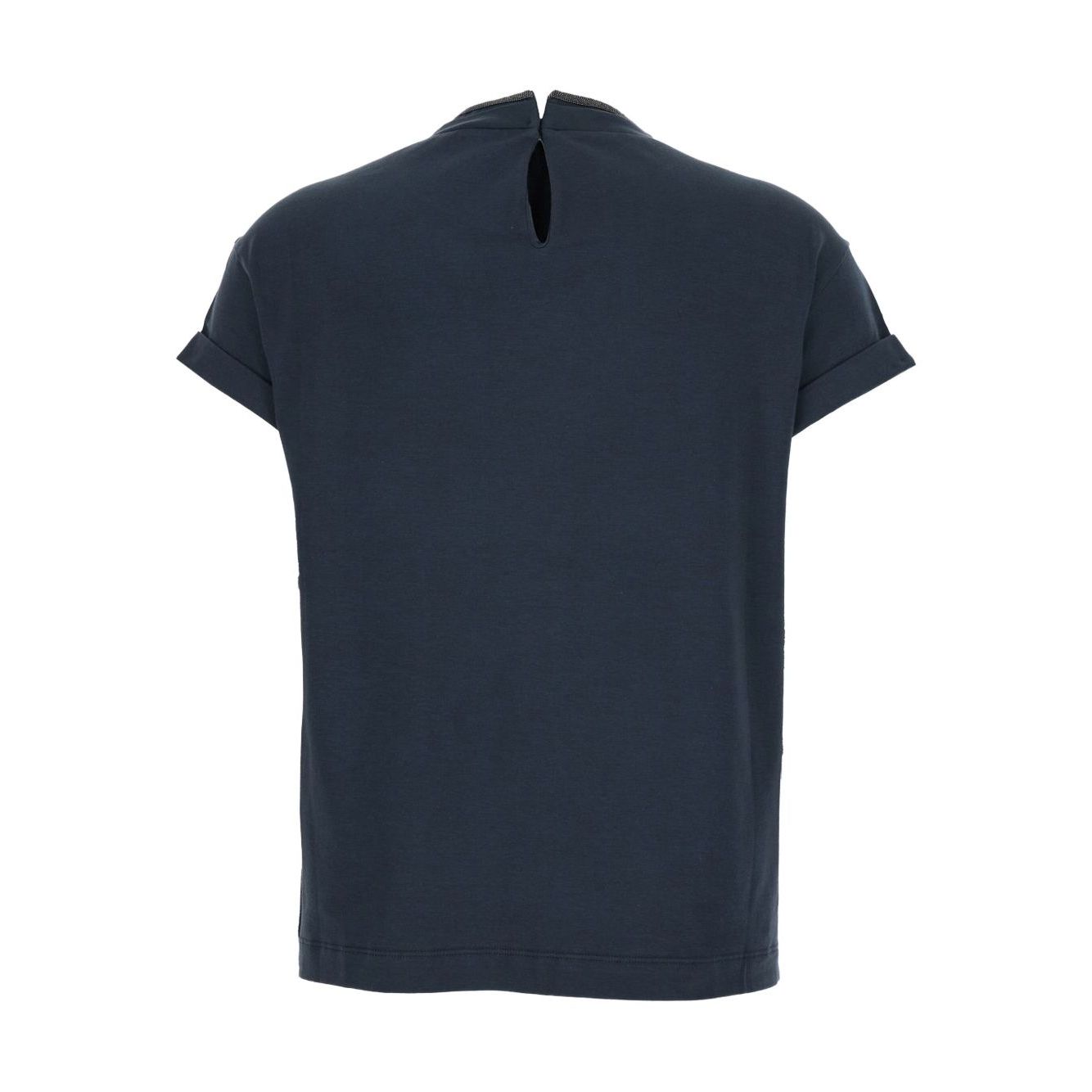 Brunello Cucinelli T-shirts and Polos Blue Topwear