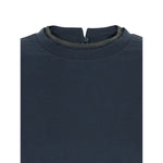 Brunello Cucinelli T-shirts and Polos Blue Topwear