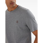 Brunello Cucinelli T-shirts and Polos Grey Topwear