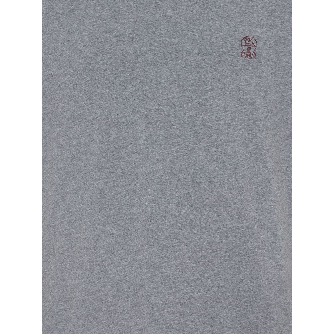 Brunello Cucinelli T-shirts and Polos Grey Topwear