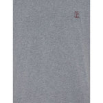 Brunello Cucinelli T-shirts and Polos Grey Topwear