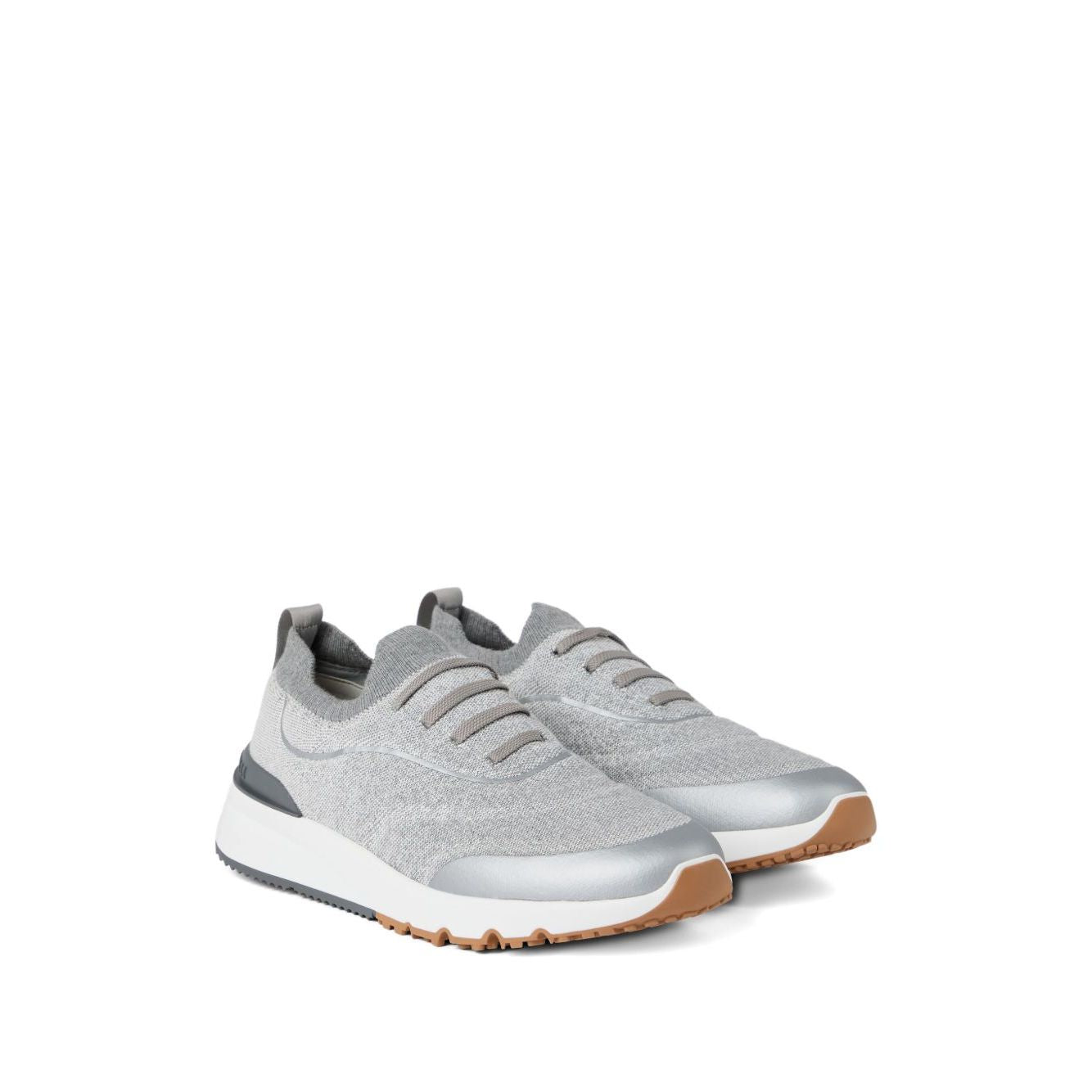 Brunello Cucinelli Techno cotton knit runners Sneakers