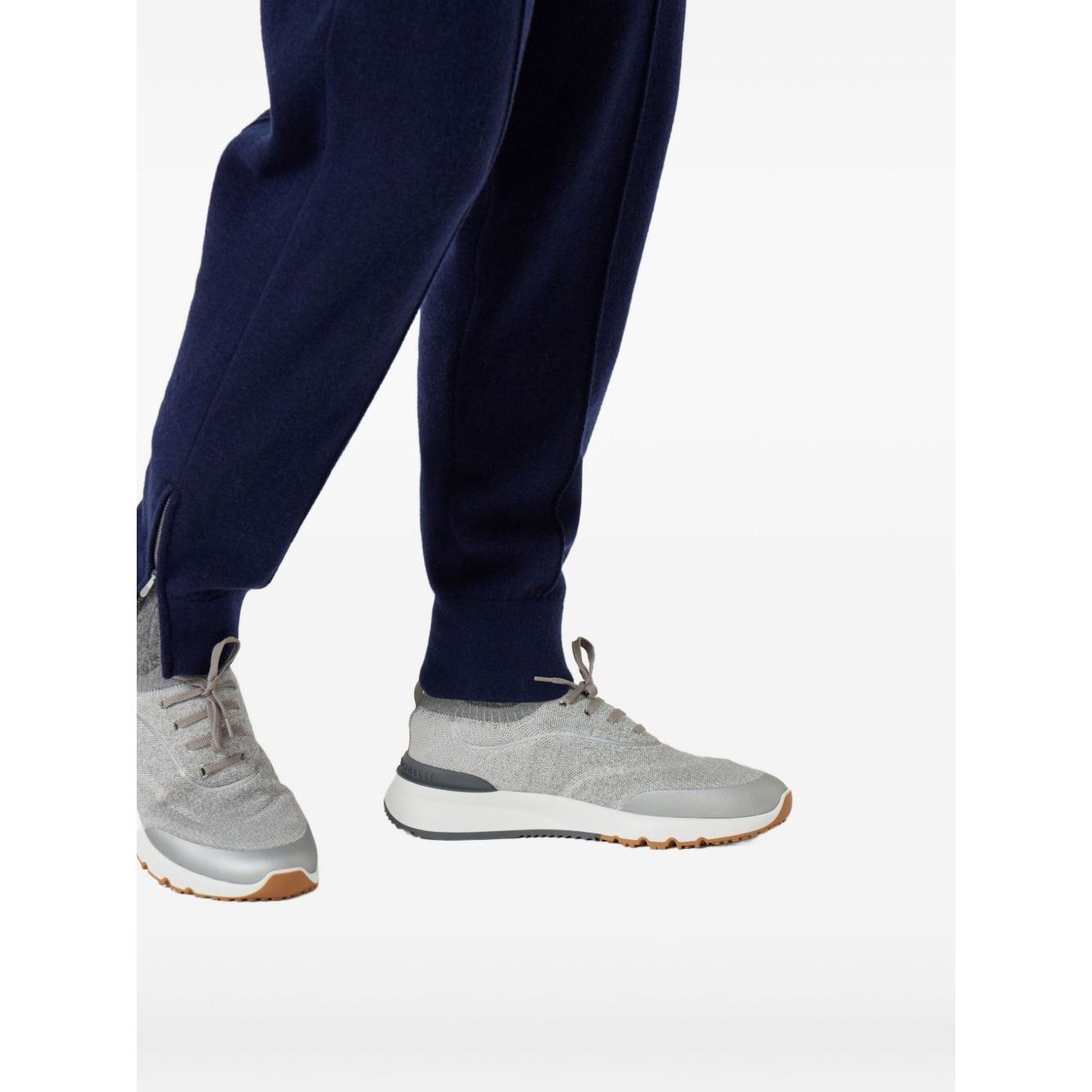 Brunello Cucinelli Techno cotton knit runners Sneakers