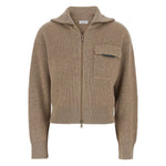 Brunello Cucinelli Zip-up ribbed cardigan Topwear