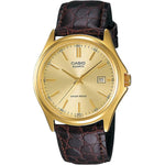 CASIO COLLECTION Mod. DATE LEATHER - GOLD WATCHES