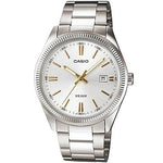 CASIO COLLECTION Mod. DATE - SILVER. GOLD INDEXES WATCHES