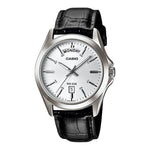 CASIO COLLECTION Mod. DAY DATE. LEATHER. WHITE WATCHES