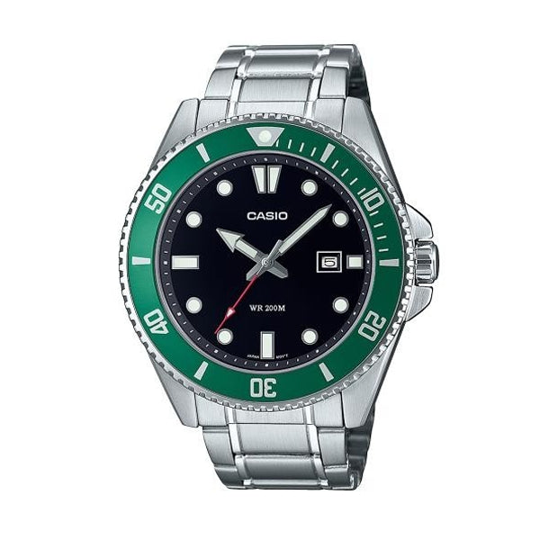 CASIO COLLECTION Mod. DIVER DATE 200M - BLACK WATCHES