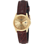 CASIO COLLECTION Mod. LADY DATE LEATHER - GOLD WATCHES