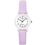 CASIO COLLECTION Mod. POP LADY. LEATHER - PASTEL VIOLET WATCHES