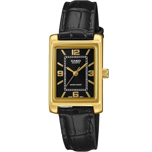 CASIO COLLECTION Mod. TANK, LEATHER - GOLD