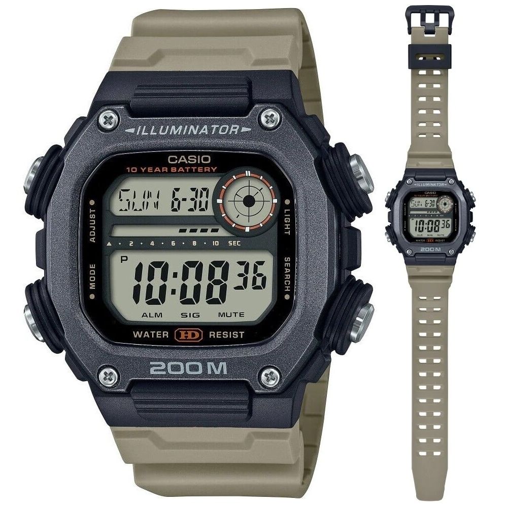 CASIO SPORT Mod. ILLUMINATOR DIVER 200M. 10 YEARS BATTERY - XL STRAP WATCHES