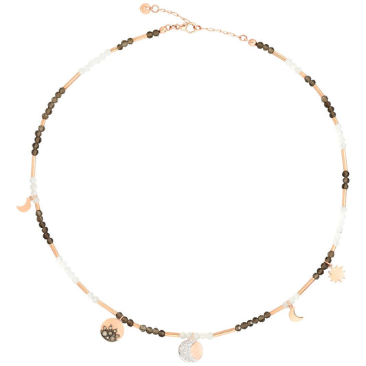 COLLANE DODO MOD. DCC2012MOSUNFAD9R42 necklace with celestial charms and beads