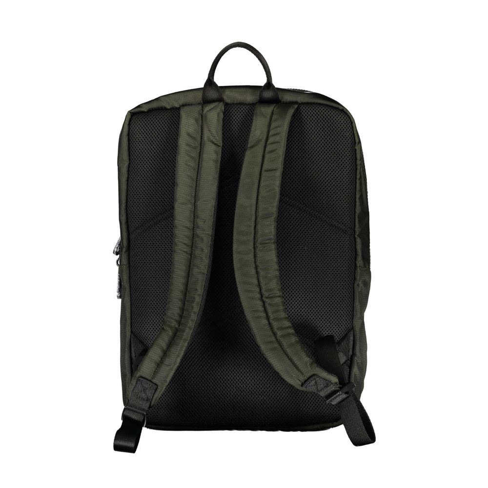 Front view with bag zipped and handles upright.