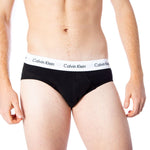 Calvin Klein Underwear Black Cotton Underwear with logo waistband for men.