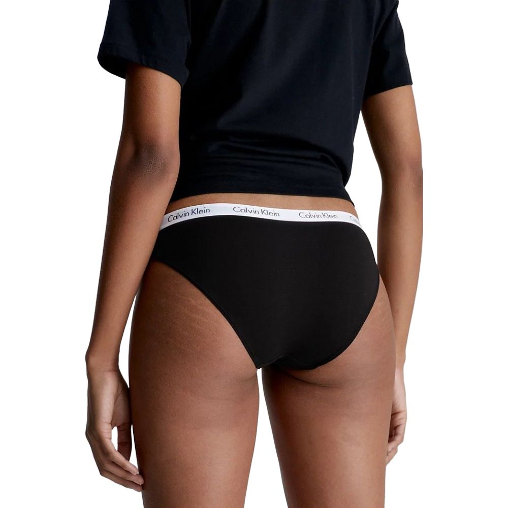 Calvin Klein Underwear White Cotton Pantie in black, showcasing comfortable fit and style. Ideal for everyday wear.